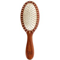 TEK MP oval brush in red wood with baseball pins