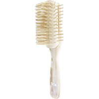 TEK Big disassembled brush with long wooden pins pearly white