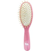 TEK Big oval brush in lacquered pink