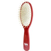 TEK Big oval brush in lacquered red